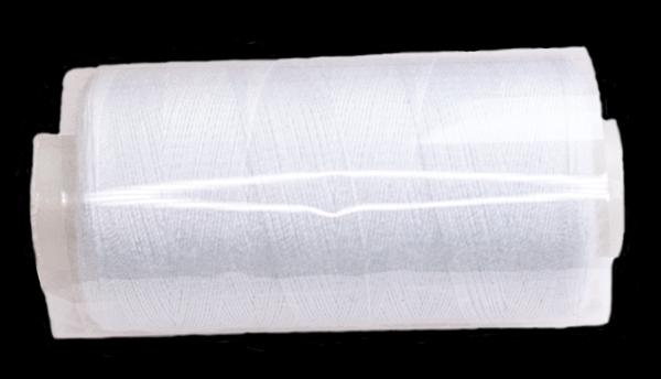 Polyester sewing thread in white 500 m 546,81 yard 40/2